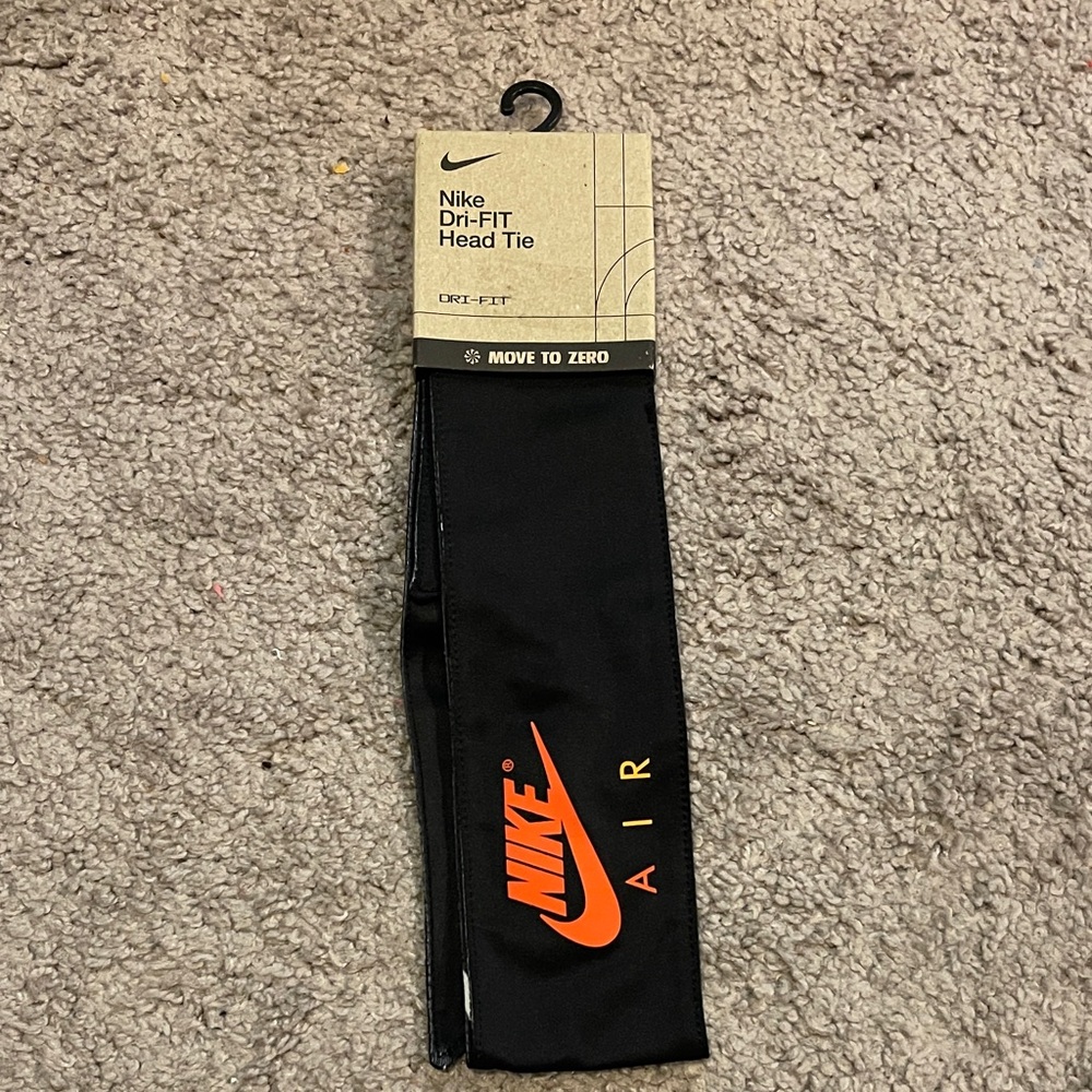 Nike Kids Black and Orange Dri-FIT Bottoms